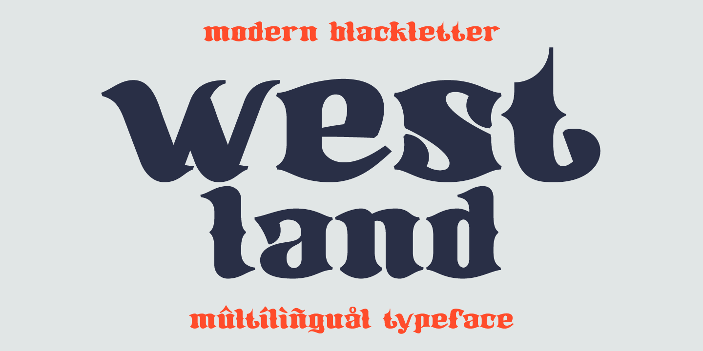 Example font Westland #1